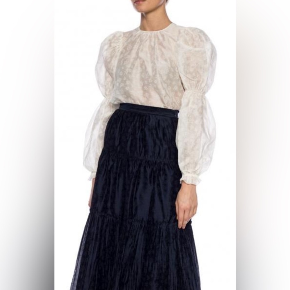 Ulla Johnson White Silk Aster Top